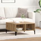 vidaXL Salontafel 60x60x30 cm bewerkt hout artisanaal eiken, 50 tot 100 cm, Verzenden, Vierkant, Nieuw