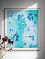 Floria Rey - Delicate in Blue XL/ No reserve, Antiek en Kunst