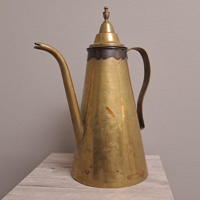 Koffiepot - Messing - Vlaamse koffiekan, Antiek en Kunst, Antiek | Overige Antiek