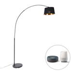 Smart booglamp zwart met goud incl. Wifi A60 - Arc Basic, Huis en Inrichting, Lampen | Vloerlampen, Nieuw, Overige stijlen