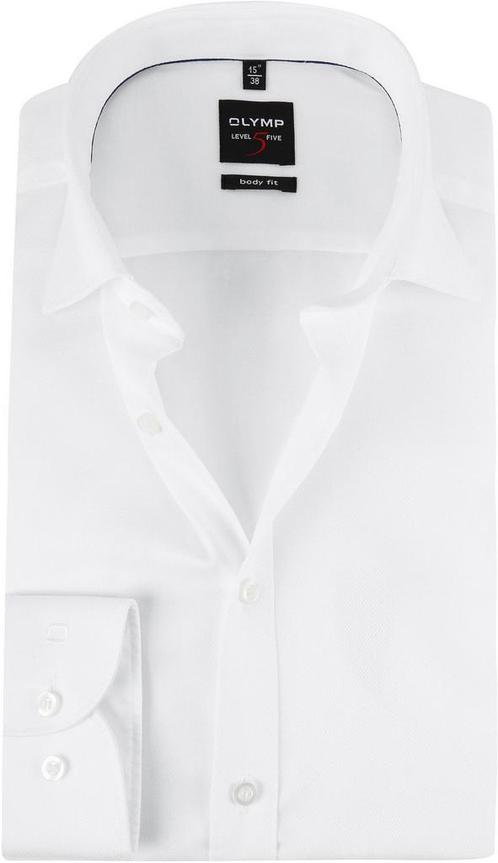 OLYMP Overhemd Level 5 Wit maat 44 Heren, Kleding | Heren, Overhemden, Wit, Nieuw, Verzenden