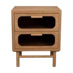 *WOONWINKEL* Dutchbone Caroun Bamboe Nachtkastje Retro Desig, Huis en Inrichting, Slaapkamer | Nachtkastjes, Verzenden, Nieuw