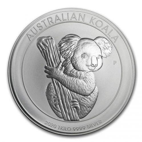 Koala 1 kg 2020, Postzegels en Munten, Munten | Oceanië, Losse munt, Zilver, Verzenden