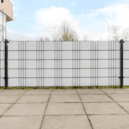 vidaXL Balkonschermen 5 st 255x19 cm poly rattan wit, Tuin en Terras, Schuttingen, Nieuw, Kunststof, Minder dan 1 meter, Verzenden