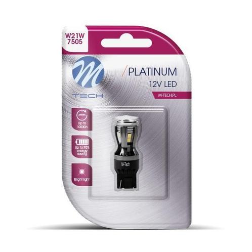 M-Tech Platinum LED W21W 12V - 14x Led diode - Canbus - Wit, Auto-onderdelen, Verlichting, Nieuw, Alfa Romeo, Amerikaanse onderdelen