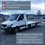 KM-vrij huren Takelwagen/oprijwagen & bpm taxatie transport
