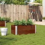 vidaXL Plantenbak 100x50 cm massief grenenhout bruin, Tuin en Terras, Bloembakken en Plantenbakken, Verzenden, Nieuw, Hout