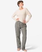 HEMA Damespyjama ruiten zwart van €32.99 voor €15 sale, Kleding | Dames, Verzenden, Zwart