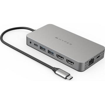 Hyper HDM1H – 10-in-1 USB-C Hub met Dual 4K HDMI – Gebruikt beschikbaar voor biedingen