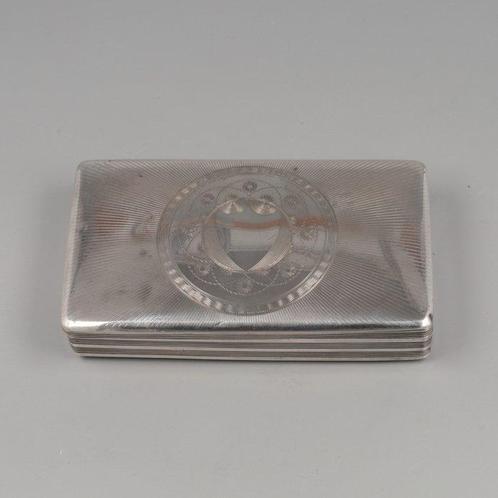 Gerrit Hooghwinkel (Schoonhoven 1839) - Tabaksdoos - .833, Antiek en Kunst, Antiek | Goud en Zilver