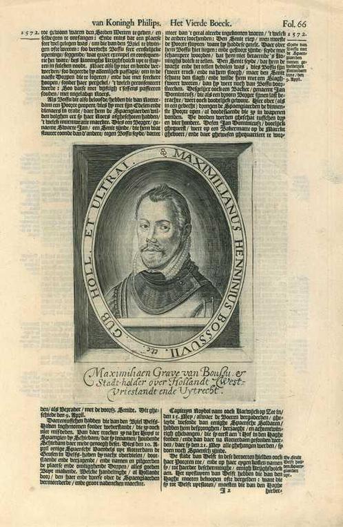 Portrait of Maximilien de Henin, 3rd Count of Bossu, Antiek en Kunst, Kunst | Etsen en Gravures