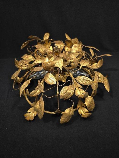 Kroonluchter - Gouden blad op smeedijzer, Huis en Inrichting, Overige Huis en Inrichting
