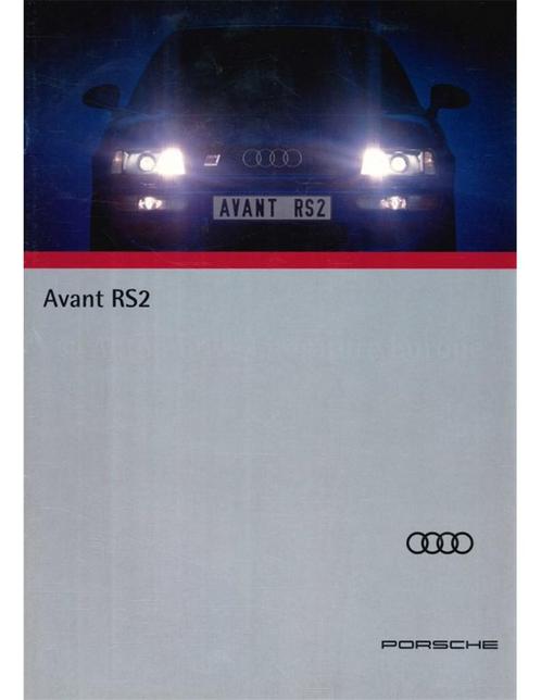 1993 AUDI RS2 AVANT BROCHURE DUITS, Boeken, Auto's | Folders en Tijdschriften, Audi