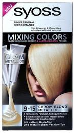 Syoss Haarverf Mixing Colors 9-15 Chroom Blond Metallic, Verzenden