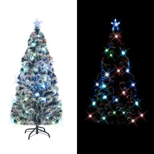 vidaXL Kerstboom met LED en standaard 150 cm glasvezel, Diversen, Kerst, Nieuw, Verzenden