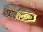 Zeldzame cloisonne bronzen en vergulde snuiffles Tabatiere -