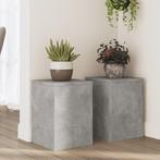 vidaXL Plantenstandaards 2 st 25x25x35 cm bewerkt hout, Verzenden, Nieuw