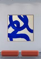 Stefanie Raus - Verschlungen blau II 967 XXL, Antiek en Kunst