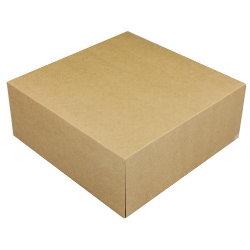 Taartdoos 25x25x10cm. Kraft 50st, Hobby en Vrije tijd, Taarten en Cupcakes maken, Nieuw, Verzenden