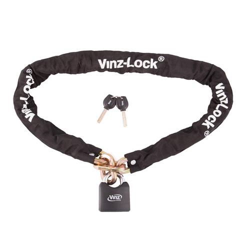 VINZ Toubkal Kettingslot 10mm - 120 cm, Motoren, Accessoires | Sloten, Verzenden