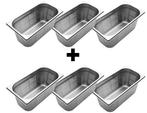 GGM Gastro | (6 stuks) Rvs GN bak GN 1/3 - geperforeerd - |, Verzenden