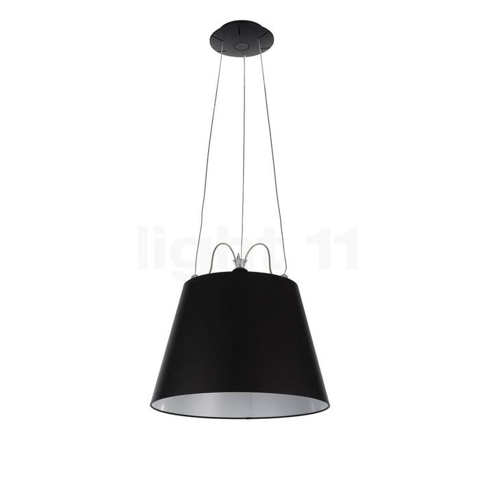 Artemide Tolomeo Mega Sospensione, frame zwart/lampenkap zwa, Huis en Inrichting, Lampen | Hanglampen, Nieuw, Verzenden