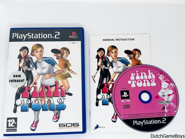 Playstation 2 / PS2 - Pink Pong - English, Spelcomputers en Games, Games | Sony PlayStation 2, Gebruikt, Verzenden