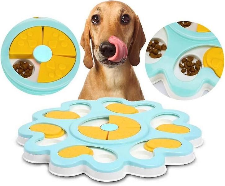 Hondenpuzzel zacht blauw met wit, Dieren en Toebehoren, Honden-accessoires, Nieuw, Verzenden