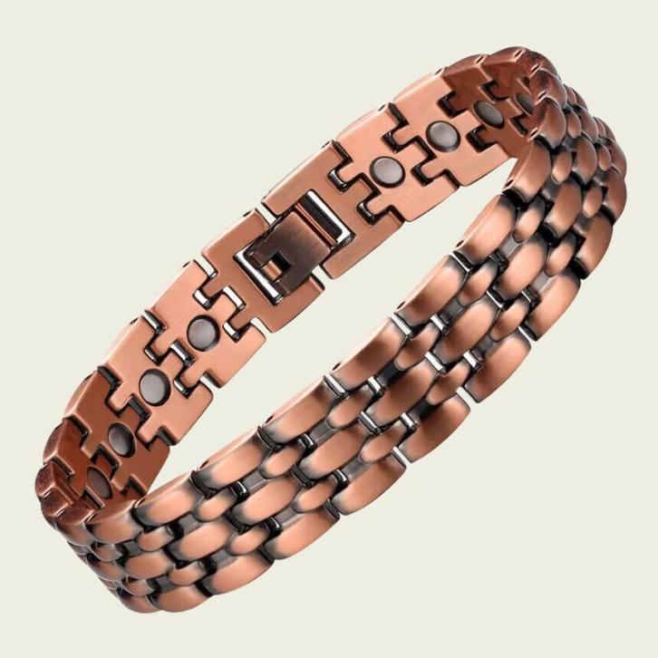 Luxe gezondheidsarmband magnetisch koper - 1,3 cm, Sieraden, Tassen en Uiterlijk, Armbanden, Ophalen of Verzenden