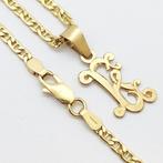 Ketting met hanger - 18 karaat Geel goud