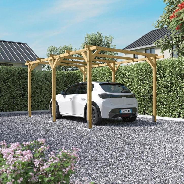 Carport Pergola Henri Geïmpregneerd 512 x 300 cm, Tuin en Terras, Overkappingen, Nieuw, Verzenden