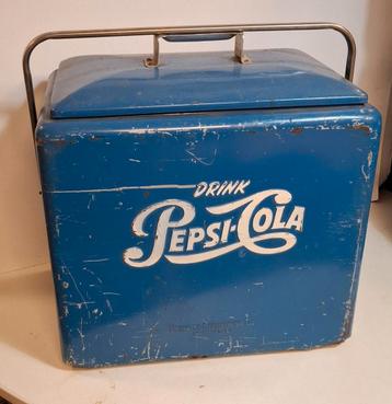 Pepsi Cola Vintage Metalen Koelbox - Origineel beschikbaar voor biedingen