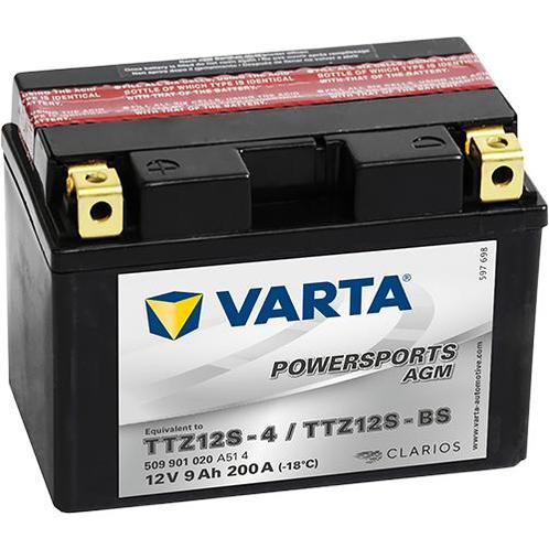 Varta Powersports AGM TTZ12S-BS accu | 509 901 020 | 12V 9Ah, Auto-onderdelen, Accu's en Toebehoren, Ophalen of Verzenden
