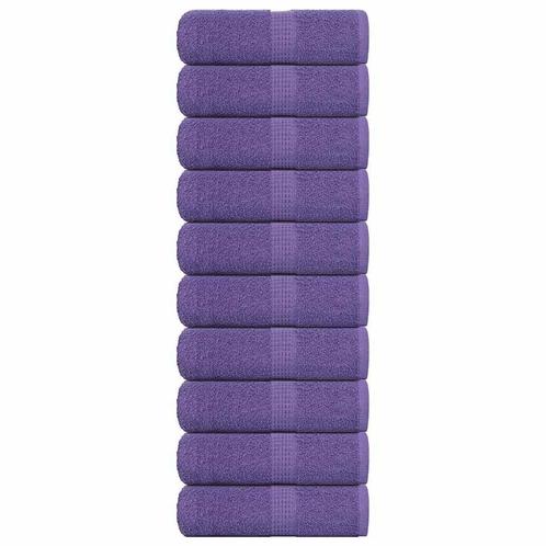 10x Luxe Katoenen Gastendoek Paars - Retourdeal - Kwaliteit!, Huis en Inrichting, Badkamer | Badtextiel en Accessoires, Paars