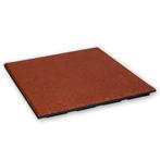 Rubber tegel 30 mm - 50 x 50 cm - Rood, Tuin en Terras, Tegels en Klinkers, Verzenden, Nieuw