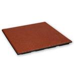 Rubber tegel 30 mm - 50 x 50 cm - Rood, Tuin en Terras, Tegels en Klinkers, Nieuw, Verzenden