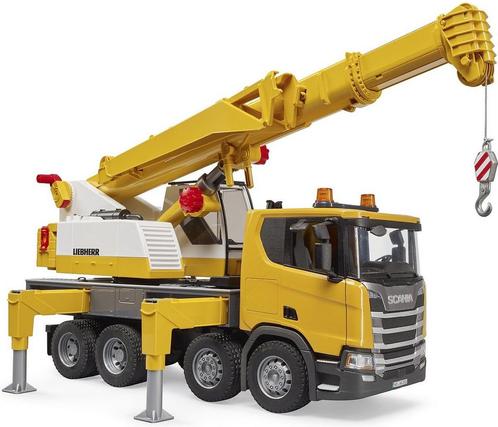 Bruder 3571 Vrachtwagen Scania 560R Liebherr kraan met truck, Kinderen en Baby's, Speelgoed | Overig
