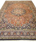 Groot perzisch tapijt Mashad 350x250 wollen vloerkleed hand, Bruin, 200 cm of meer, Groot perzisch tapijt wollen vloerkleed Mashad handgeknoopt