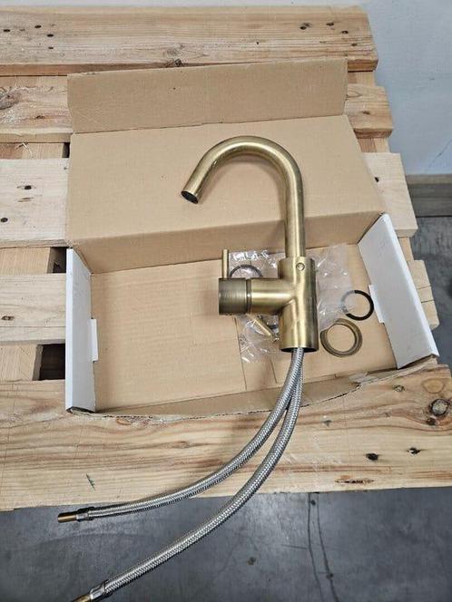 Salenzi Wastafelkraan oud brons (donkerdere knop), Doe-het-zelf en Verbouw, Sanitair, Kraan, Nieuw, Ophalen of Verzenden