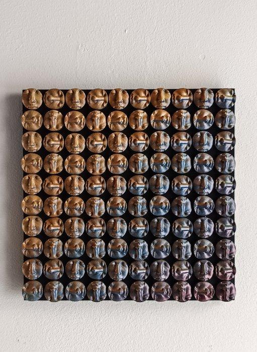 Salvatore Alibrio - Cangiant - Rolling faces, Antiek en Kunst, Kunst | Designobjecten