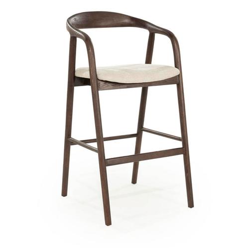 *WOONWINKEL* Eleonora Rayven Barkruk Hout Wabi Sabi Stijl Br, Huis en Inrichting, Barkrukken, Nieuw, Verzenden
