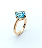Ring - 14 karaat Roségoud Topaas - Diamant, Nieuw