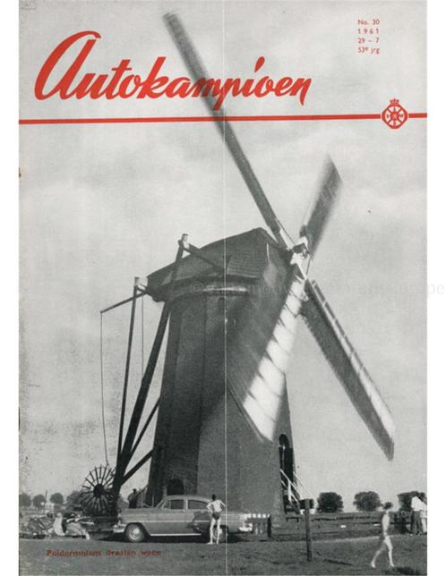 1961 AUTOKAMPIOEN MAGAZINE 30 NEDERLANDS, Boeken, Auto's | Folders en Tijdschriften