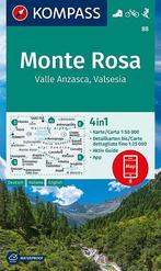 Wandelkaart 88 Monte Rosa Valle Anzasca - Valsesia Kompass, Nieuw, Verzenden