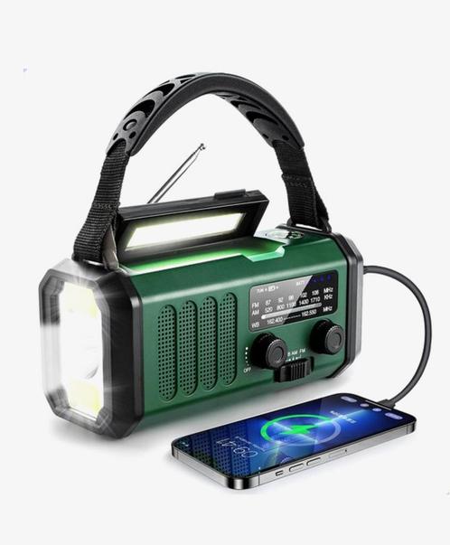 Noodradio- powerbank 20.000 mAh - noodpakket- zaklamp- solar, Audio, Tv en Foto, Radio's, Nieuw, Verzenden