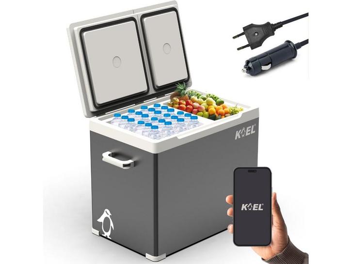 KOEL Crate Dual 38 - Compressor Koelbox 12V en 230V - Koelen, Caravans en Kamperen, Kampeeraccessoires, Nieuw, Verzenden