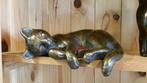 Bronzen dierenbeelden / POES/, Verzamelen, Dierenverzamelingen, Nieuw, Ophalen of Verzenden, Beeldje of Figuurtje, Hond of Kat