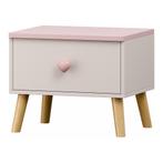 Kindernachtkastje Sandnes 31x38x30 cm wit en roze [en.casa], Kinderen en Baby's, Kinderkamer | Tafels en Stoelen, Verzenden, Nieuw