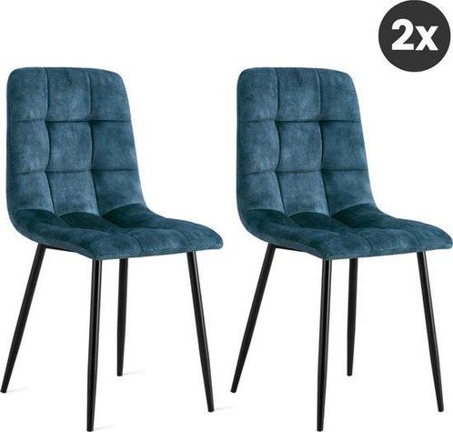 Tweedekans | Refurna Eetkamerstoelen – Set van 2 & Velvet, Huis en Inrichting, Stoelen, Zo goed als nieuw, Ophalen of Verzenden