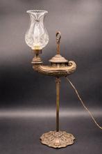 Tafellamp - Glas, Messing